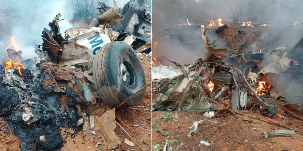 A collage of the crash aftermath in Kwale County.